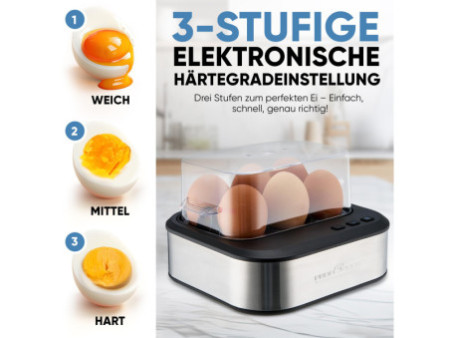 PROFI COOK Cuiseur à oeufs PC-EK 1276, avec signal vocal