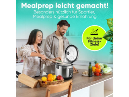 PROFI COOK Cuiseur 2 en 1 riz/vapeur PC-RK 1285, noir