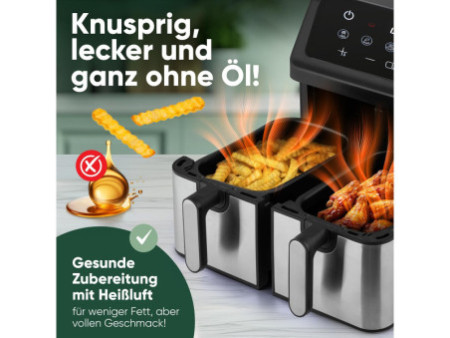 PROFI COOK Friteuse double à air chaud PC-FR 1296 H