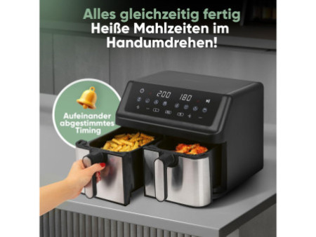 PROFI COOK Friteuse double à air chaud PC-FR 1296 H