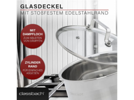 classbach Set de casseroles C-KTS 4016, 7 pièces, acier