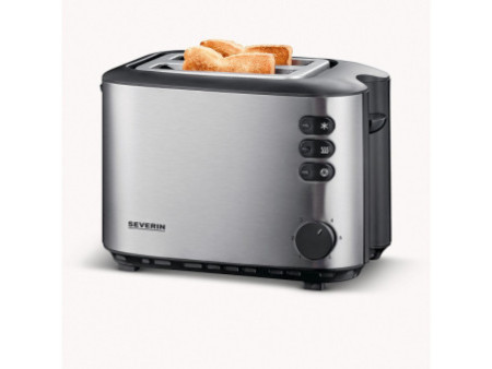 SEVERIN Grille-pain pour 2 tranches AT 2514, inox / noir