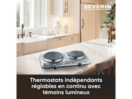 SEVERIN Réchaud électrique double DK 1014, noir