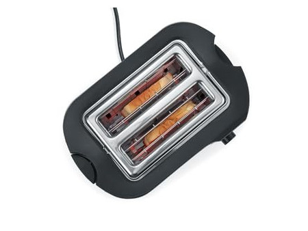 SEVERIN Grille-pain pour 2 tranches AT 2589, inox / noir