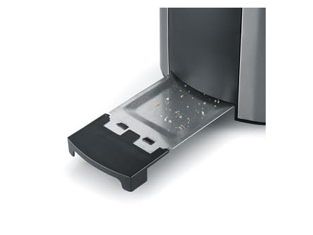 SEVERIN Grille-pain pour 2 tranches AT 2589, inox / noir