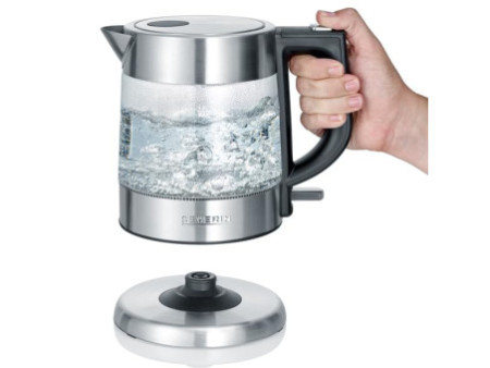 SEVERIN Bouilloire en verre WK 3468, inox / noir
