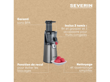 SEVERIN Extracteur de jus 'Slow Juicer' ES 3571, 150 W