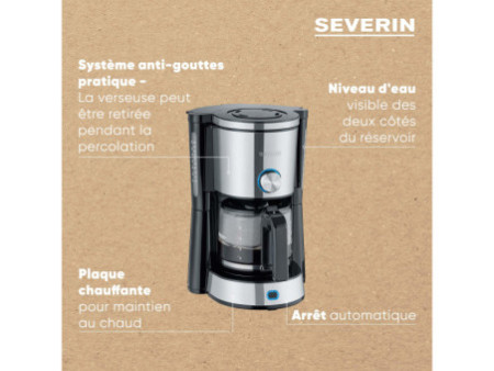 SEVERIN Cafetière électrique KA 4825 'Type Switch'