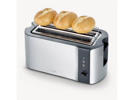 SEVERIN Grille-pain 4 tranches AT 2590, acier inox / noir