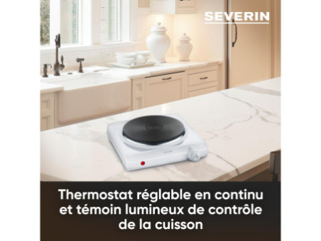 SEVERIN Réchaud électrique simple KP 1091, blanc