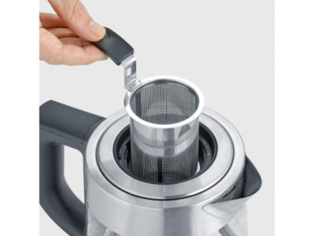 SEVERIN Bouilloire eau et thé WK 3473 DELUXE, verre / inox