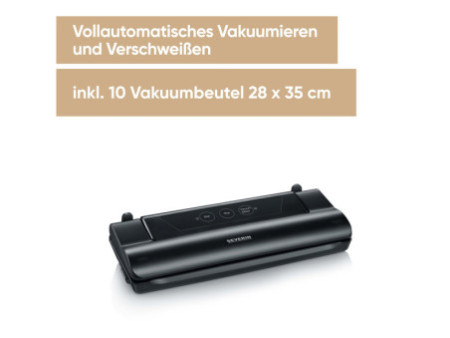 SEVERIN Appareil d'emballage sous vide FS 3610, noir