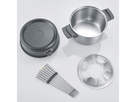 SEVERIN Appareil à fondue FO 2470, acier inoxydable / noir