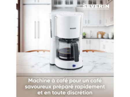 SEVERIN Cafetière électrique KA 4816 TYPE, 1.000 watt, blanc