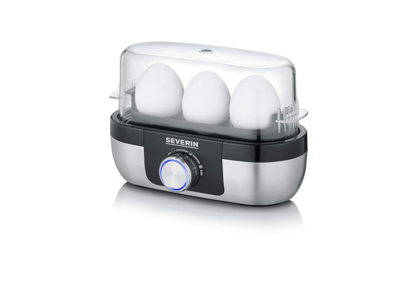 SEVERIN Cuiseur à oeufs EK 3163, pour 3 oeufs, inox / noir