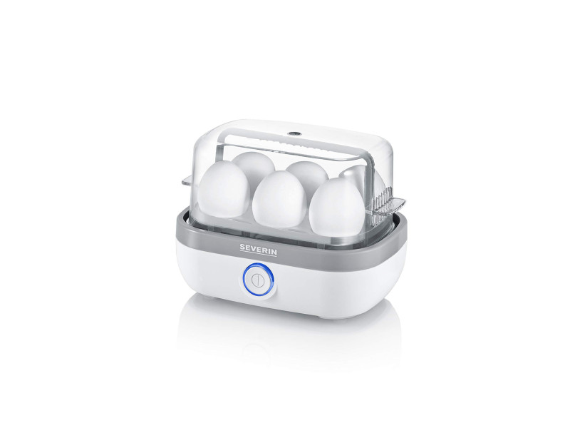 SEVERIN Cuiseur à oeufs EK 3164, pour 6 oeufs, blanc/gris