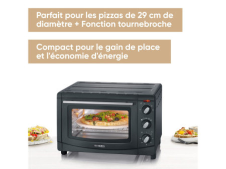 SEVERIN Four toasteur TO 2068, fonction chaleur tournante