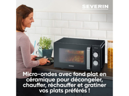 SEVERIN Micro-ondes MW 7762, fond céramique & fonction grill