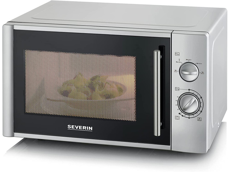SEVERIN Micro-ondes MW 7772, 900 watts, argenté / noir