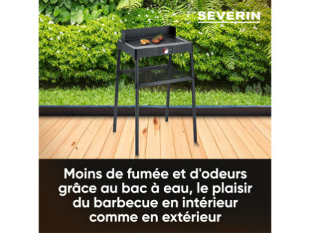 SEVERIN Barbecue électrique PG 8568, avec plaque de grill