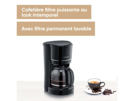 SEVERIN Cafetière électrique KA 4320, 900 W, noir