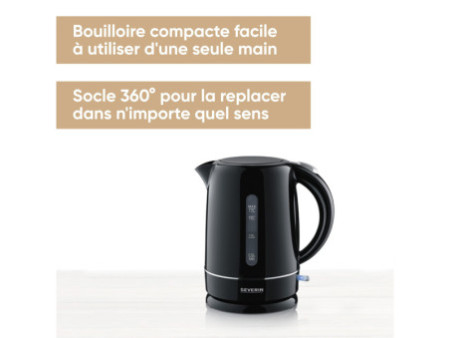SEVERIN Bouilloire WK 4322, 1,7 litre, noir