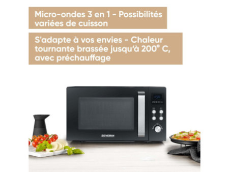 SEVERIN Micro-ondes MW 7752, avec gril et chaleur tournante