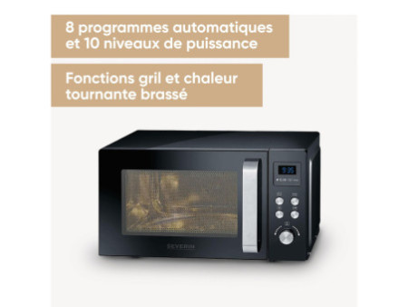 SEVERIN Micro-ondes MW 7752, avec gril et chaleur tournante