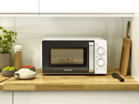 SEVERIN Micro-ondes MW 7885, 700 Watt, blanc/noir