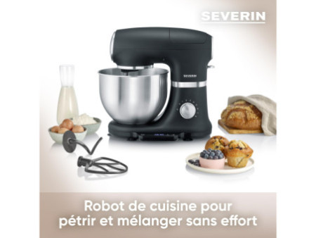 SEVERIN Robot ménager KM 3898, inox / noir