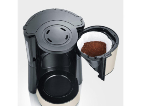 SEVERIN Cafetière électrique KA 9575, 1.000 W, Dusty Beige