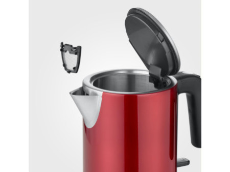 SEVERIN Bouilloire WK 3427, 1 litre, inox/rouge
