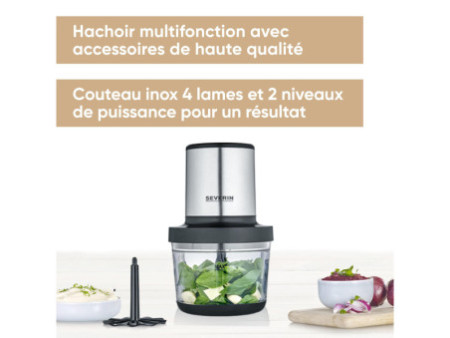 SEVERIN Hachoir universel KM 3867, inox/noir
