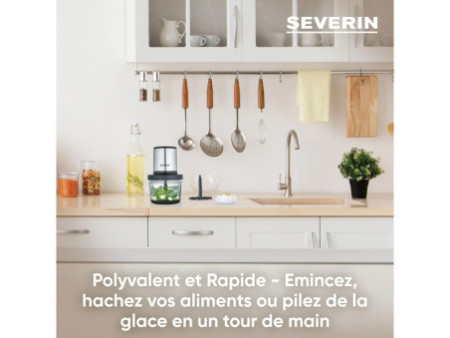 SEVERIN Hachoir universel KM 3867, inox/noir