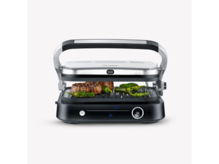 SEVERIN Gril électrique SEVINI Pro KG 2395, argent/noir