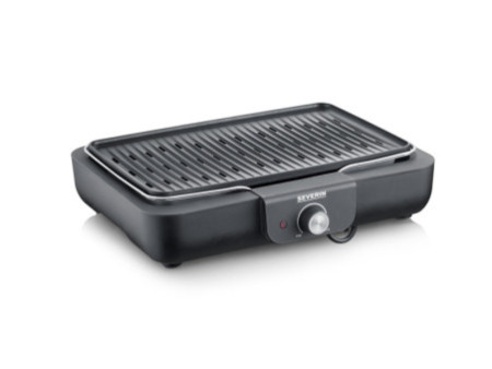 SEVERIN Grill de table PG 8556, avec plaque, noir