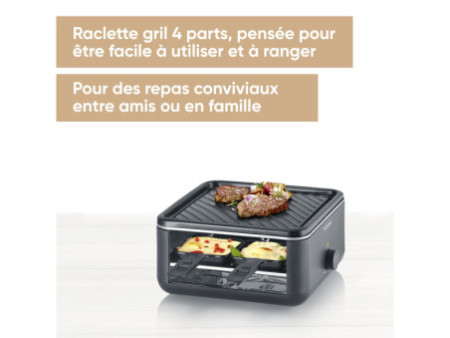 SEVERIN Mini raclette-gril RG 2360, avec plaque de gril