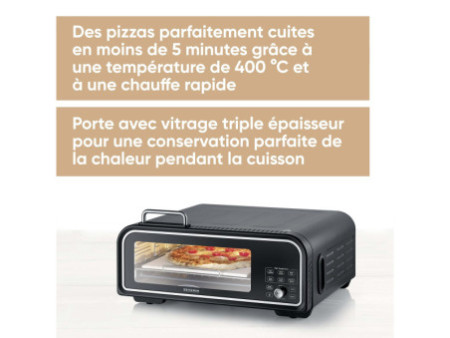 SEVERIN Four à pizza digital SERICO PG 8575, noir