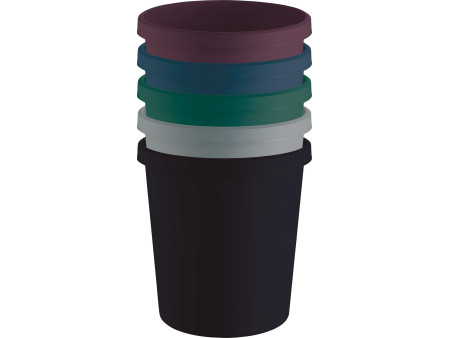 helit Corbeille à papier 'the green german', 18 L, noir