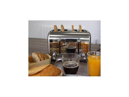 Little balance Grille-pain 4 tranches Premium Inox