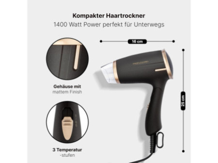 PROFI CARE Sèche-cheveux PC-HT 3009, marron/bronze