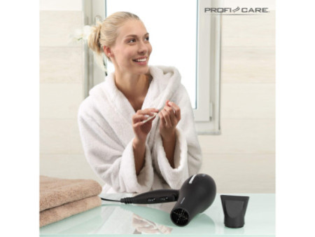 PROFI CARE Sèche-cheveux PC-HTD 3017 AC, noir