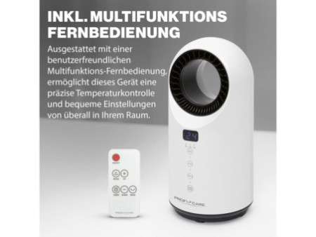 CLATRONIC Radiateur soufflant céramique PC-HL 3086, blanc