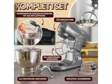 PROFI COOK Machine à pétrir PC-KM 1197, anthracite