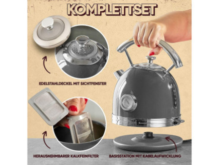 PROFI COOK Bouilloire PC-WKS 1192, anthracite/acier inox