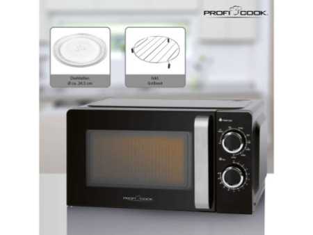 PROFI COOK Micro-ondes grill PC-MWG 1208, noir