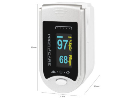 PROFI CARE Oximètre de pouls 3en1 PC-PO 3104, blanc