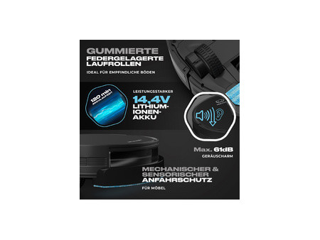 PROFI CARE Aspirateur robot PC-BSR 3108, noir