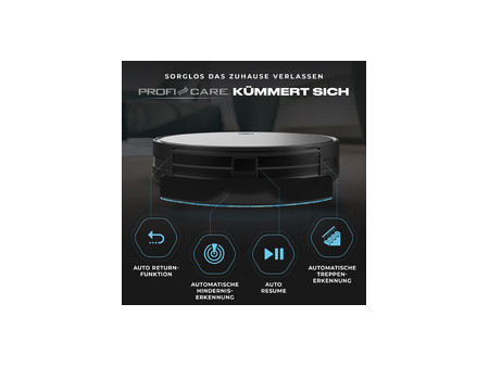 PROFI CARE Aspirateur robot PC-BSR 3108, noir