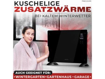 PROFI CARE Chauffage par converteur en verre PC-GKH 3118